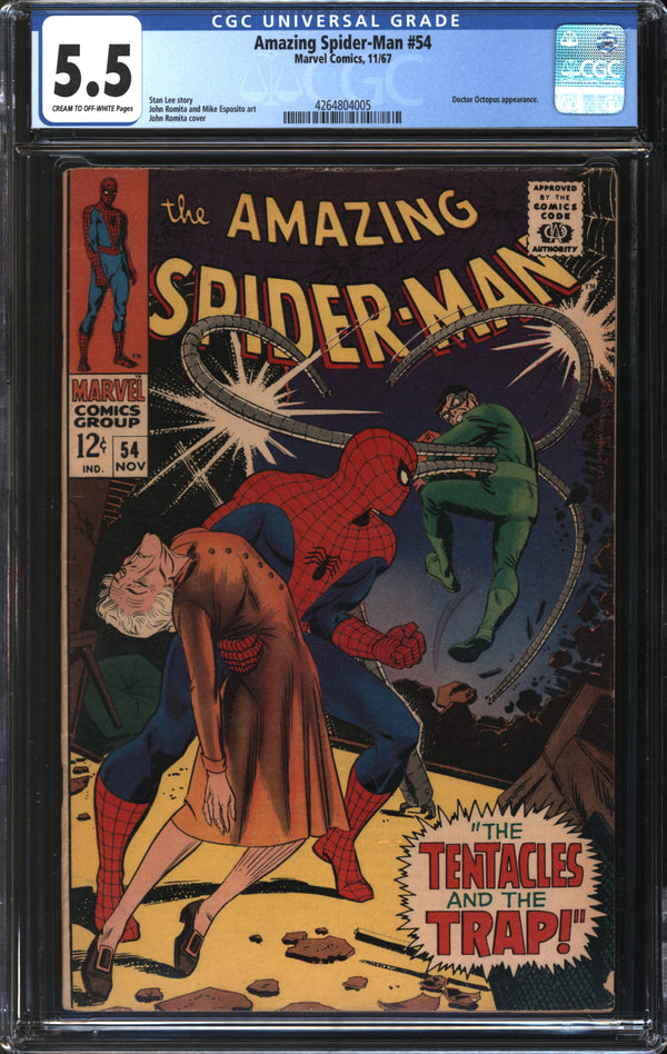Amazing Spider-Man (1963) # 54 CGC 5.5 FN-
