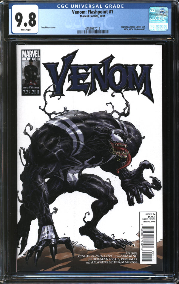 Venom: Flashpoint (2011) #1 CGC 9.8 NM/MT