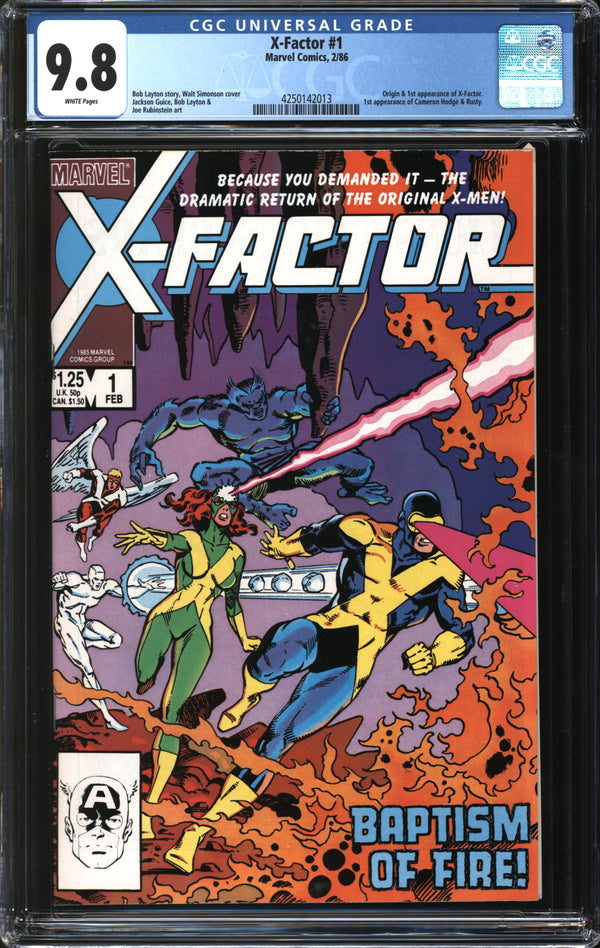 X-Factor (1986) # 1 CGC 9.8 NM/MT