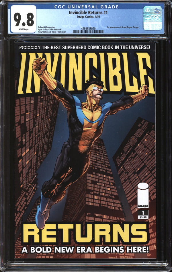 Invincible Returns (2010) #1 CGC 9.8 NM/MT