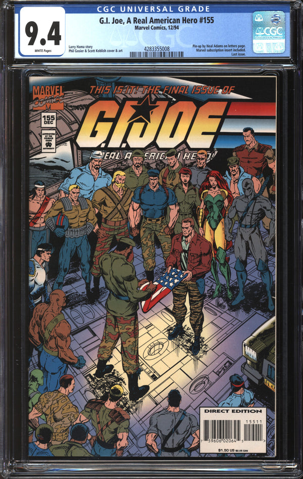 G.I. Joe, A Real American Hero (1982) #155 CGC 9.4 NM