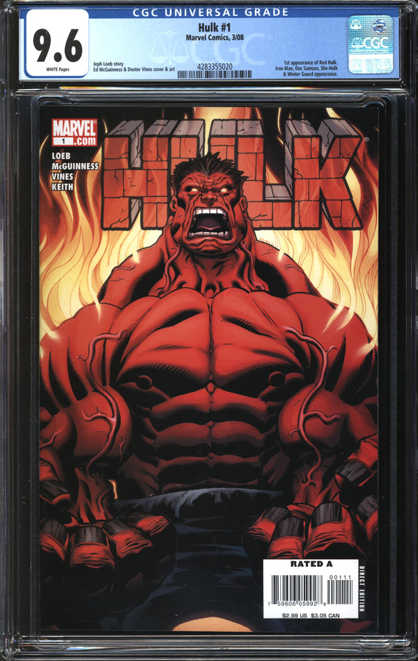 Hulk (2008) # 1 CGC 9.6 NM+