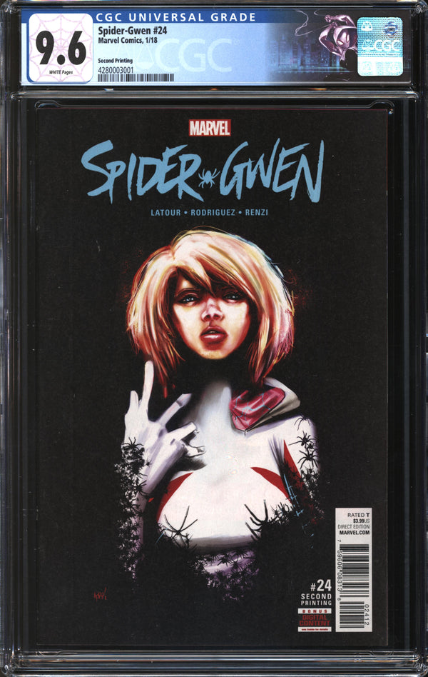 Spider-Gwen (Dec. 2015) #24 Second Printing CGC 9.6 NM+
