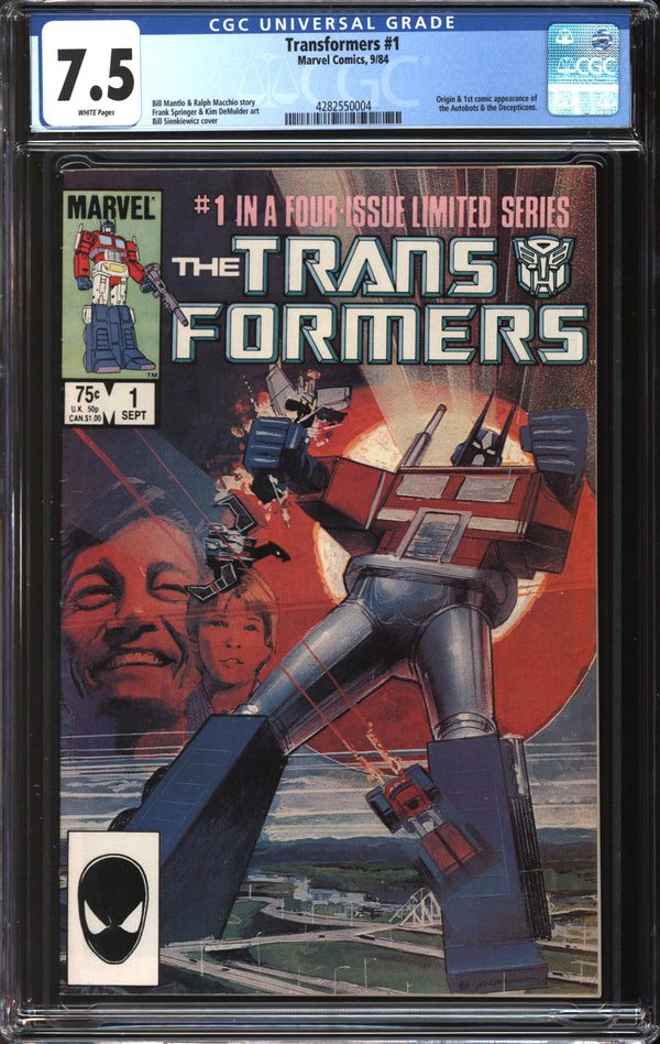 Transformers (1984) # 1 CGC 7.5 VF-