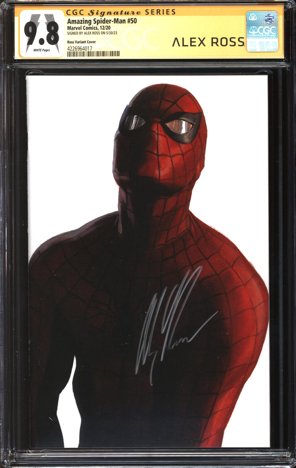 Amazing Spider-Man (2018) #50 Alex Ross Timeless Variant CGC Signature Series 9.8 NM/MT