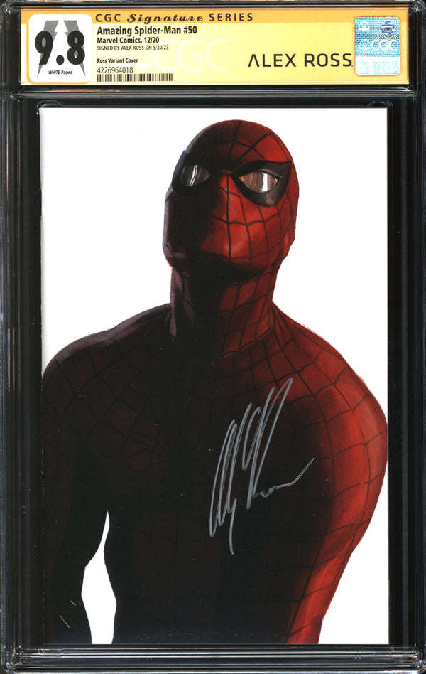 Amazing Spider-Man (2018) #50 Alex Ross Timeless Variant CGC Signature Series 9.8 NM/MT