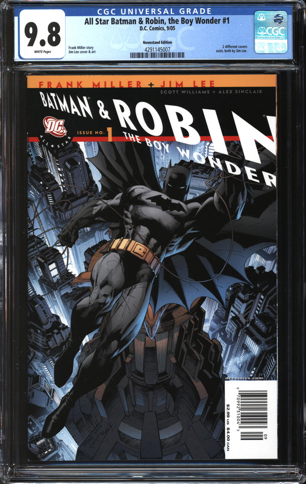 All Star Batman & Robin, The Boy Wonder (2005) #1 Newsstand Edition CGC 9.8 NM/MT