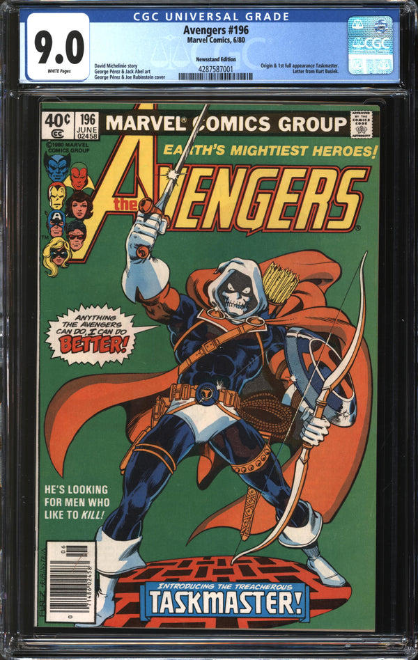 Avengers (1963) #196 Newsstand Edition CGC 9.0 VF/NM