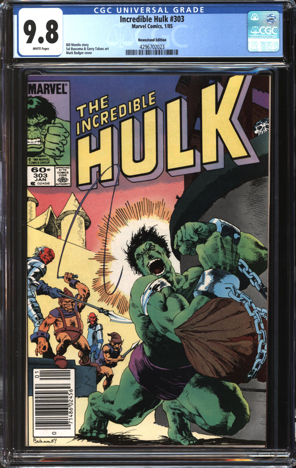 Incredible Hulk (1962) #303 Newsstand Edition CGC 9.8 NM/MT