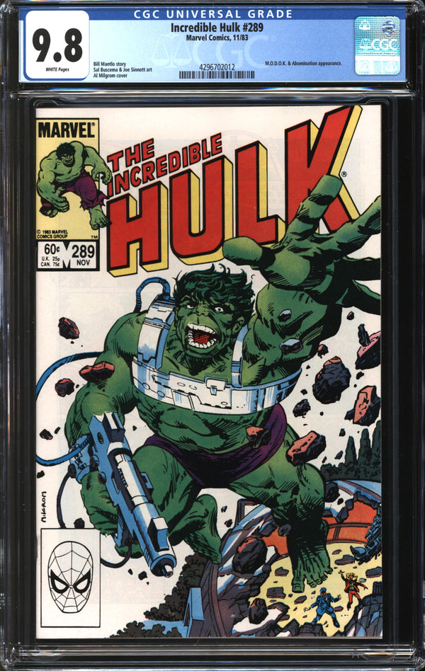 Incredible Hulk (1962) #289 CGC 9.8 NM/MT