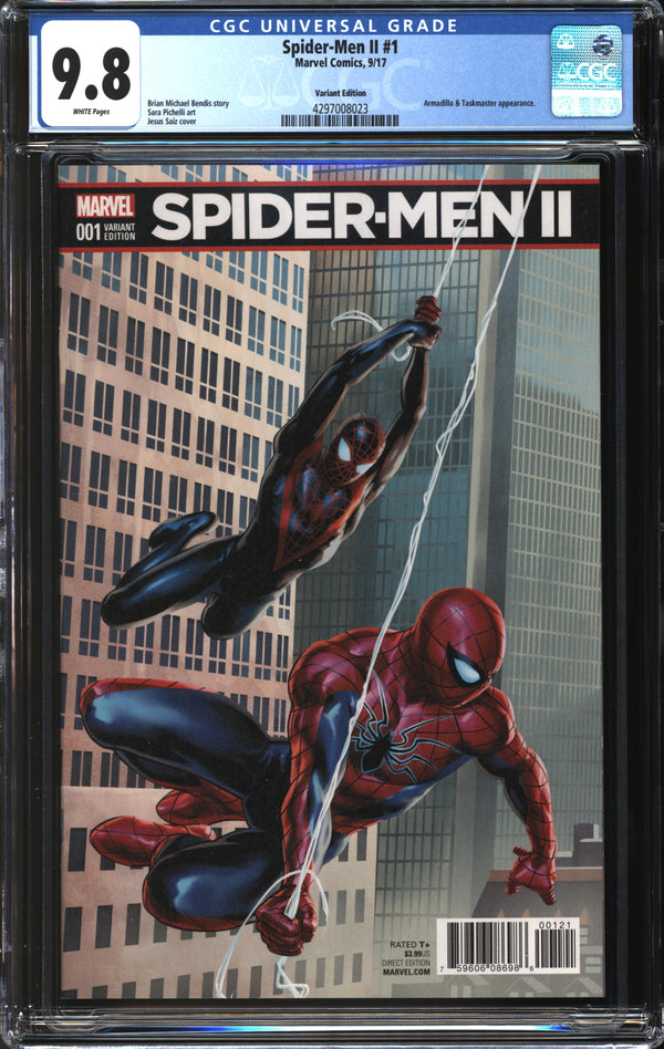 Spider-Men II (2017) #1 Jesus Saiz Variant CGC 9.8 NM/MT