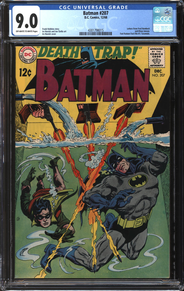 Batman (1940) #207 CGC 9.0 VF/NM
