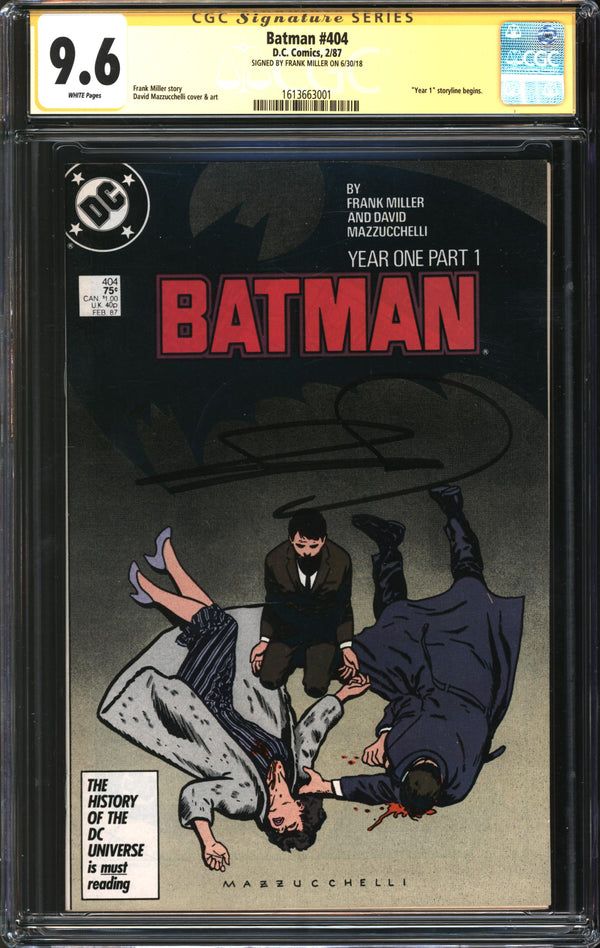 Batman (1940) #404 CGC Signature Series 9.6 NM+