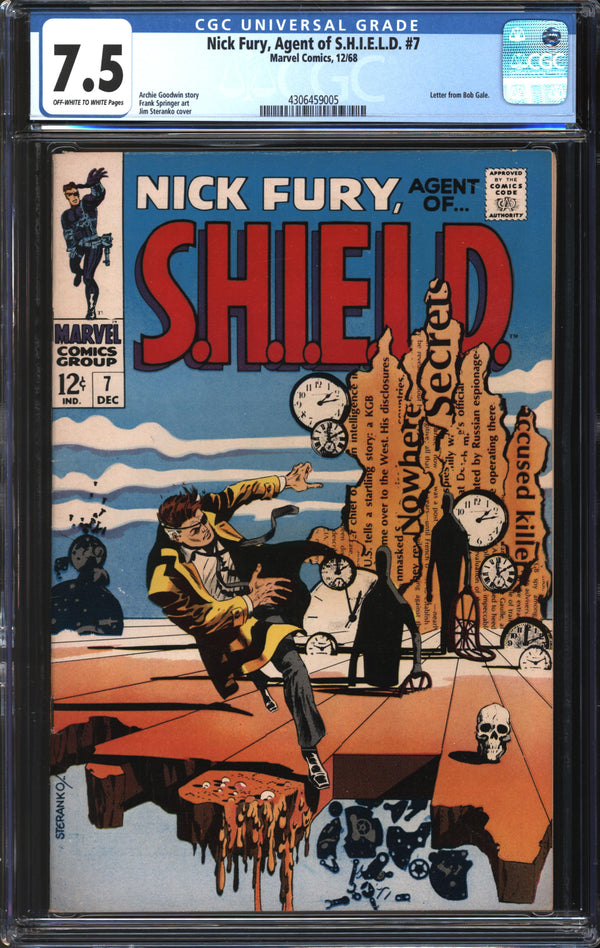 Nick Fury, Agent Of S.H.I.E.L.D. (1968) # 7 CGC 7.5 VF-