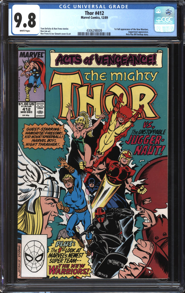 Thor (1966) #412 CGC 9.8 NM/MT