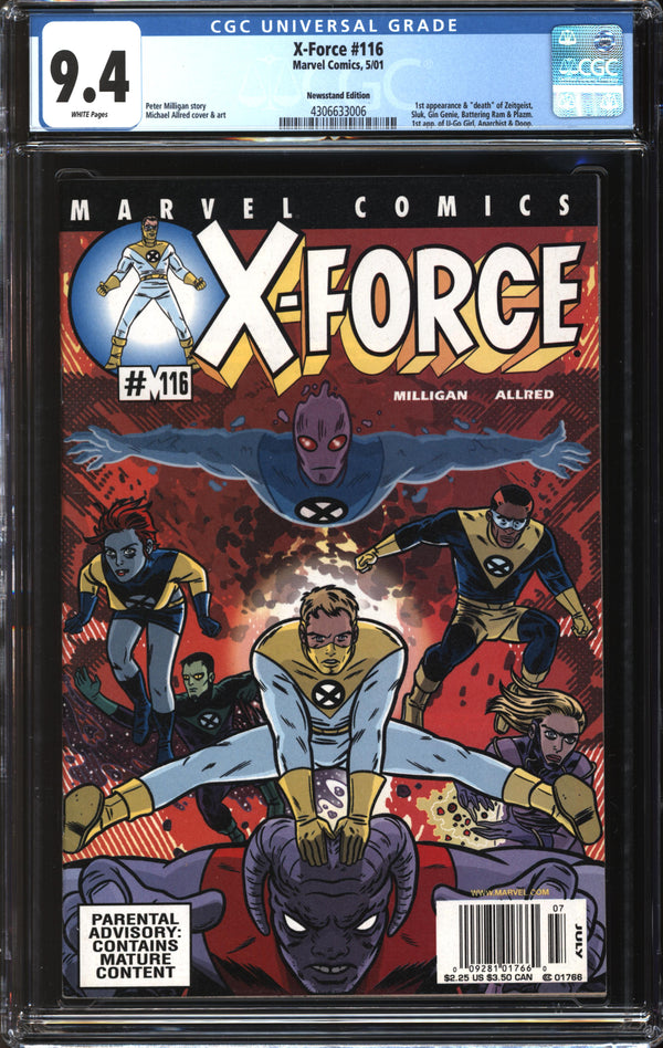 X-Force (1991) #116 Newsstand Edition CGC 9.4 NM