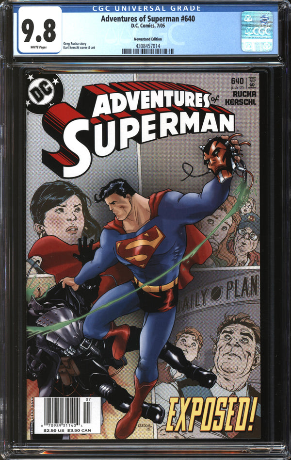 Adventures Of Superman (1987) #610 Newsstand Edition CGC 9.8 NM/MT