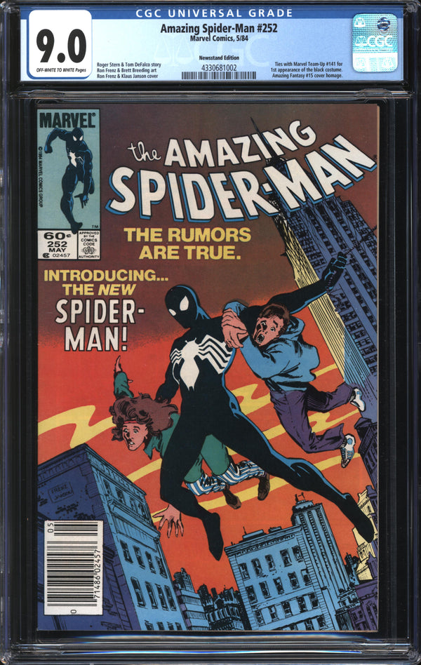 Amazing Spider-Man (1963) #252 Newsstand Edition CGC 9.0 VF/NM