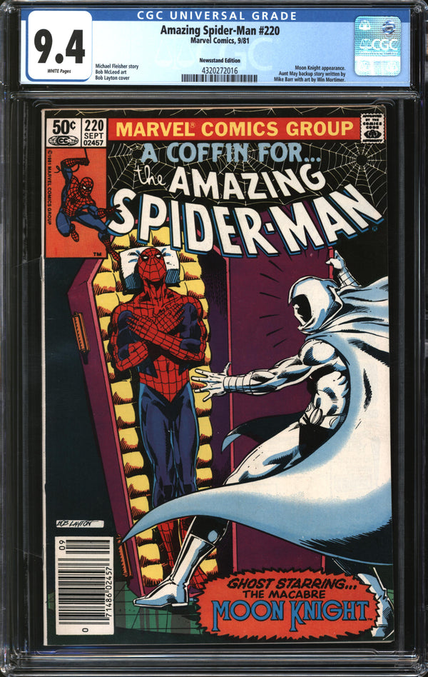 Amazing Spider-Man (1963) #220 Newsstand Edition CGC 9.4 NM