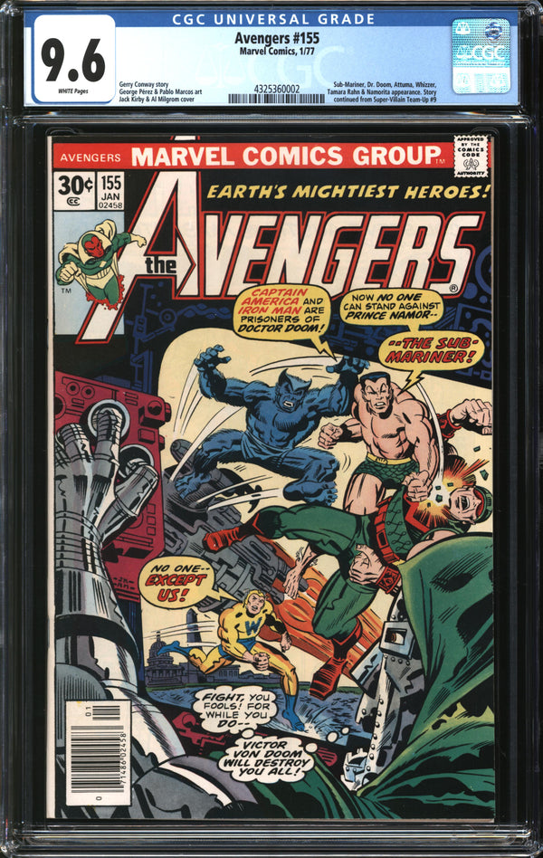 Avengers (1963) #155 CGC 9.6 NM+