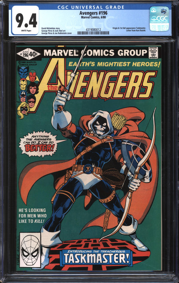 Avengers (1963) #196 CGC 9.4 NM