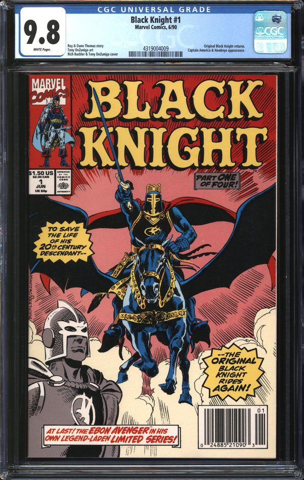 Black Knight (1990) #1 Newsstand Edition CGC 9.8 NM/MT