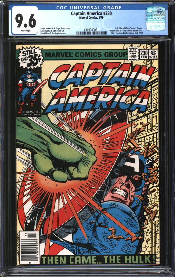 Captain America (1968) #230 CGC 9.6 NM+