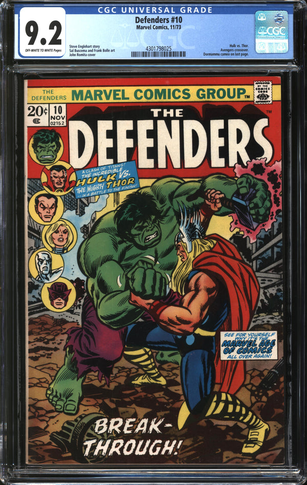 Defenders (1972) #10 CGC 9.2 NM-