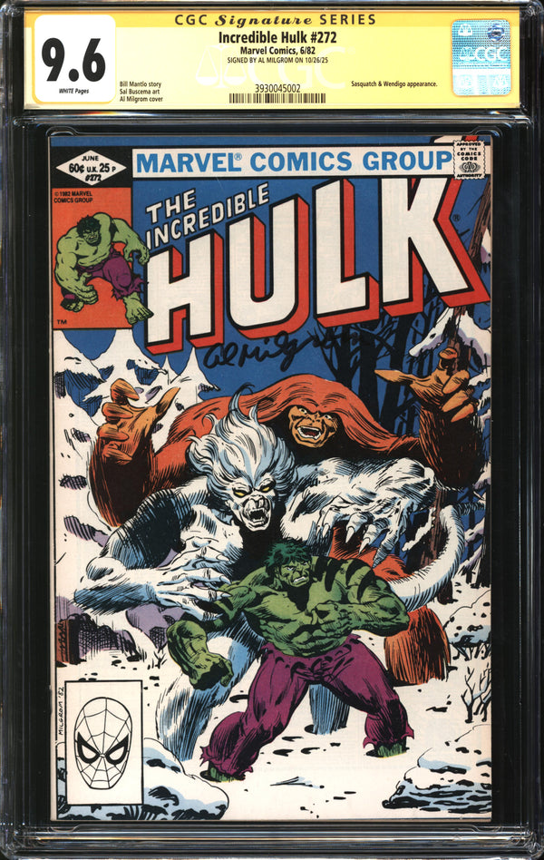 Incredible Hulk (1962) #272 CGC Signature Series 9.6 NM+