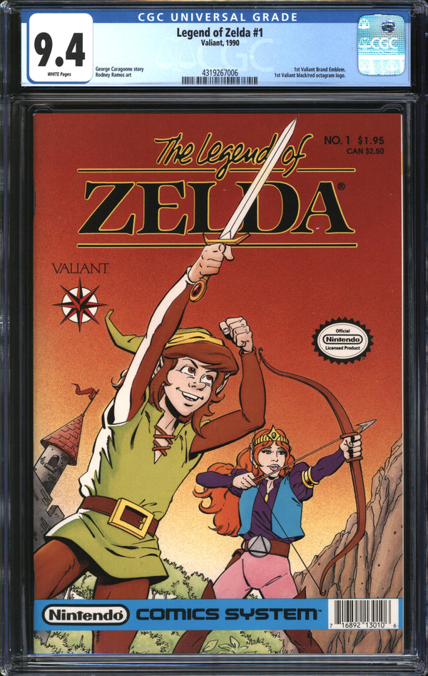 Legend Of Zelda (1990) #1 CGC 9.4 NM