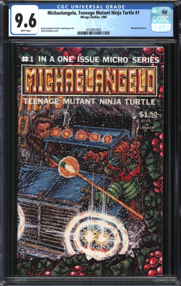Michaelangelo, Teenage Mutant Ninja Turtle (1986) #1 CGC 9.6 NM+