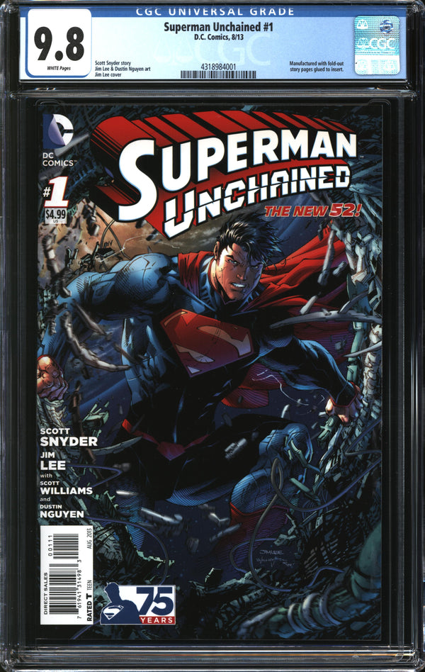 Superman Unchained (2013) #1 CGC 9.8 NM/MT