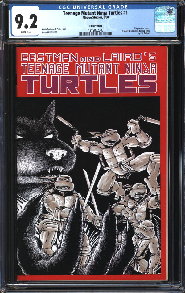 Teenage Mutant Ninja Turtles (1984) # 1 Fifth Printing CGC 9.2 NM-