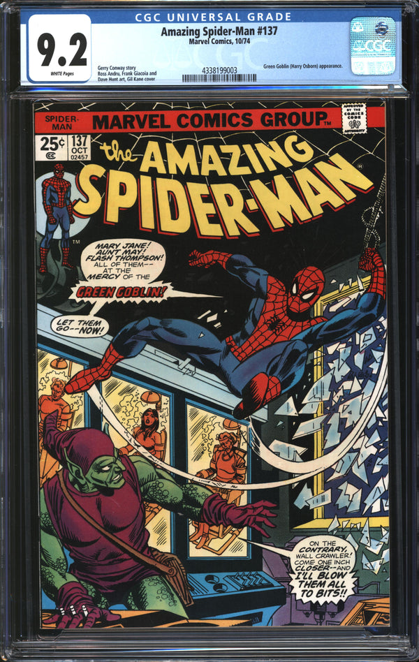 Amazing Spider-Man (1963) #137 CGC 9.2 NM-