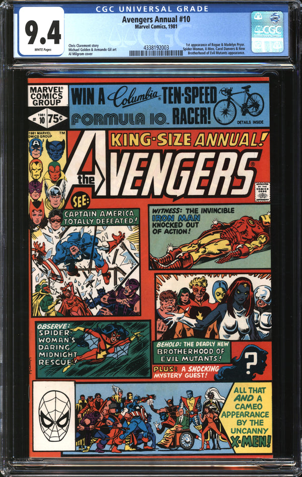 Avengers Annual (1981) #10 CGC 9.4 NM