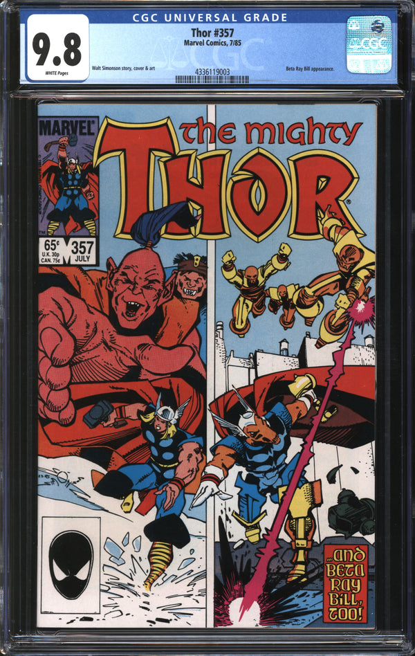 Thor (1966) #357 CGC 9.8 NM/MT
