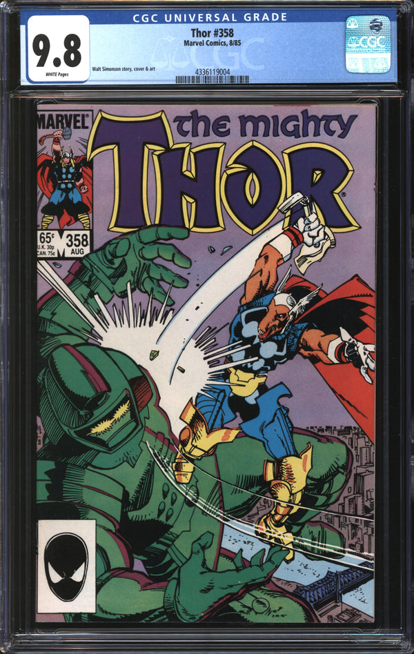 Thor (1966) #358 CGC 9.8 NM/MT