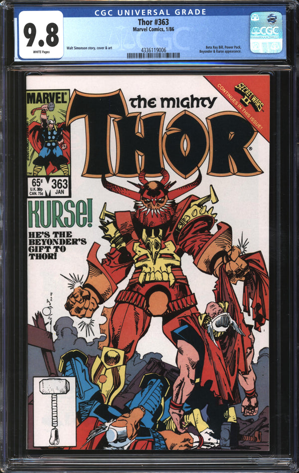 Thor (1966) #363 CGC 9.8 NM/MT