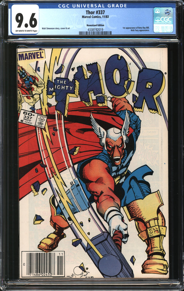 Thor (1966) #337 Newsstand Edition CGC 9.6 NM+