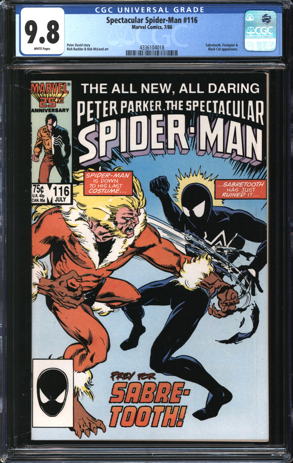 Spectacular Spider-Man (1963) #116 CGC 9.8 NM/MT