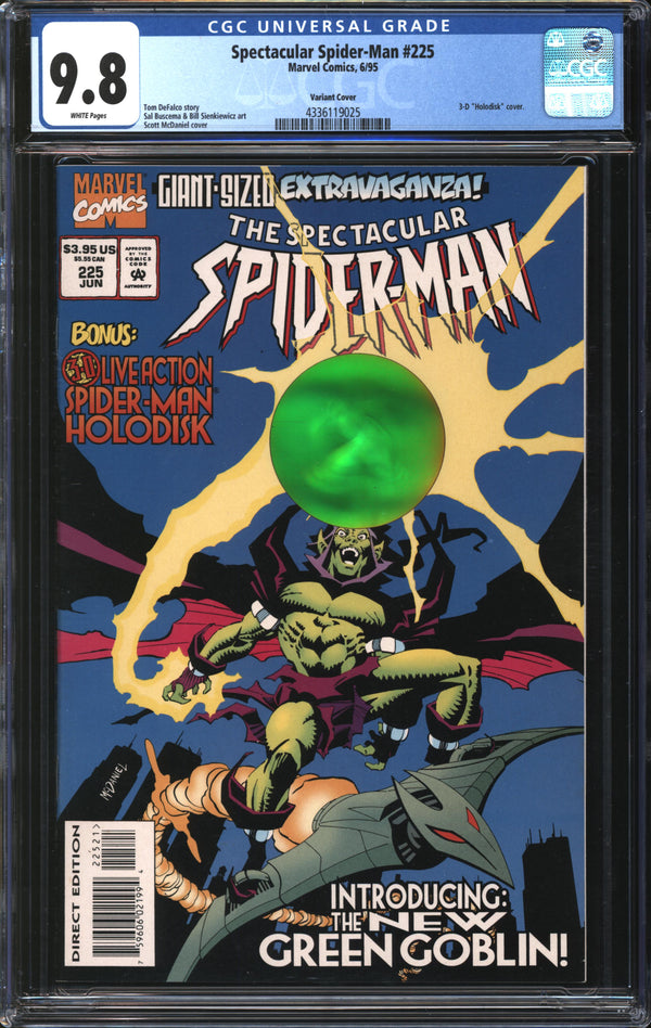Spectacular Spider-Man (1963) #225 Variant Cover CGC 9.8 NM/MT