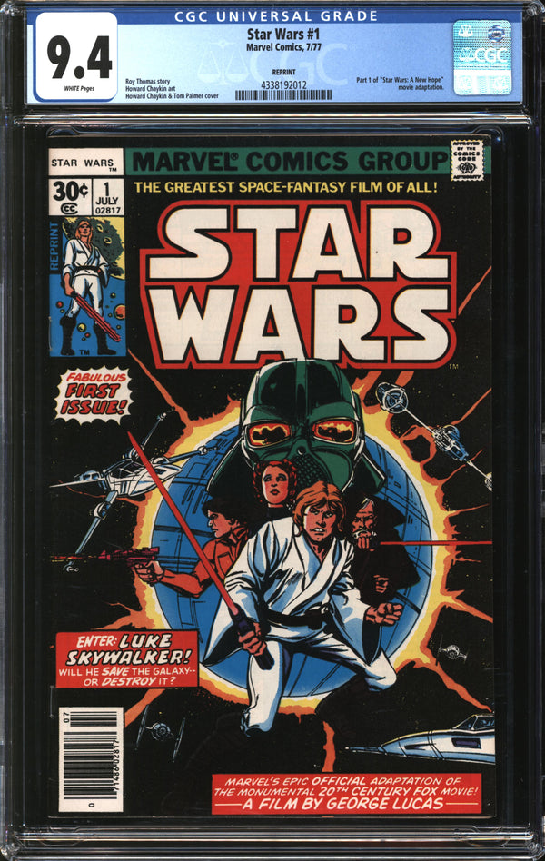 Star Wars (1977) #  1 REPRINT CGC 9.4 NM