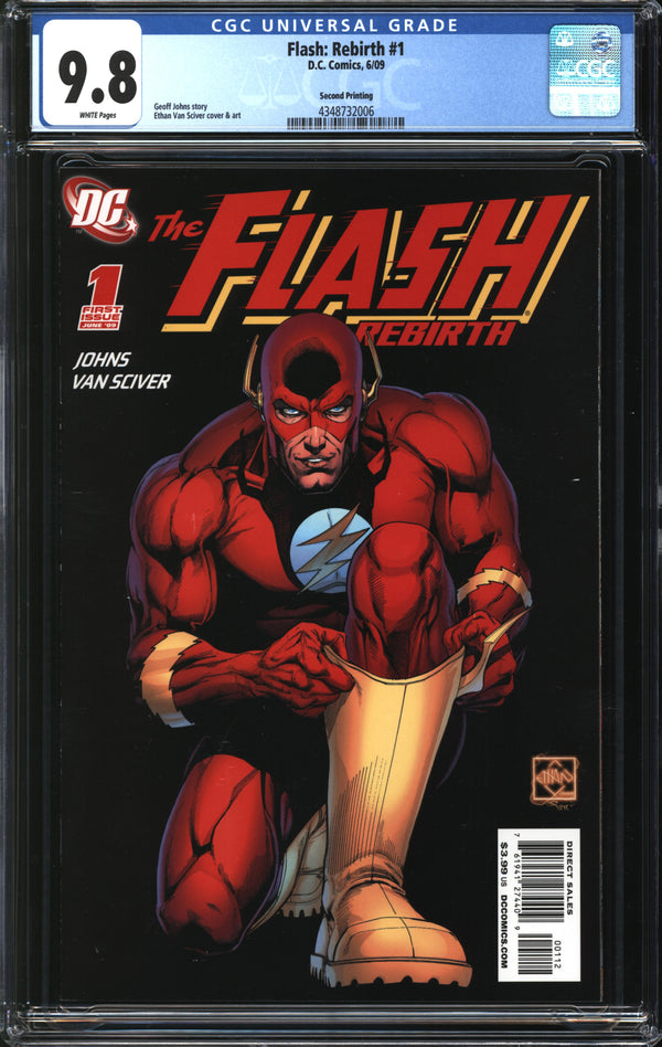 Flash: Rebirth (2009) #1 Second Printing CGC 9.8 NM/MT