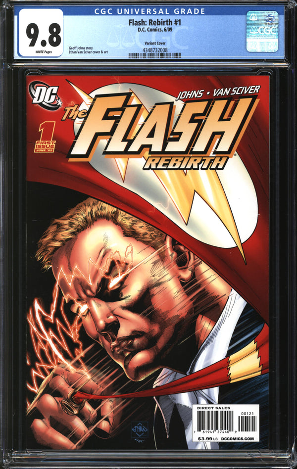 Flash: Rebirth (2009) #1 Variant Cover CGC 9.8 NM/MT
