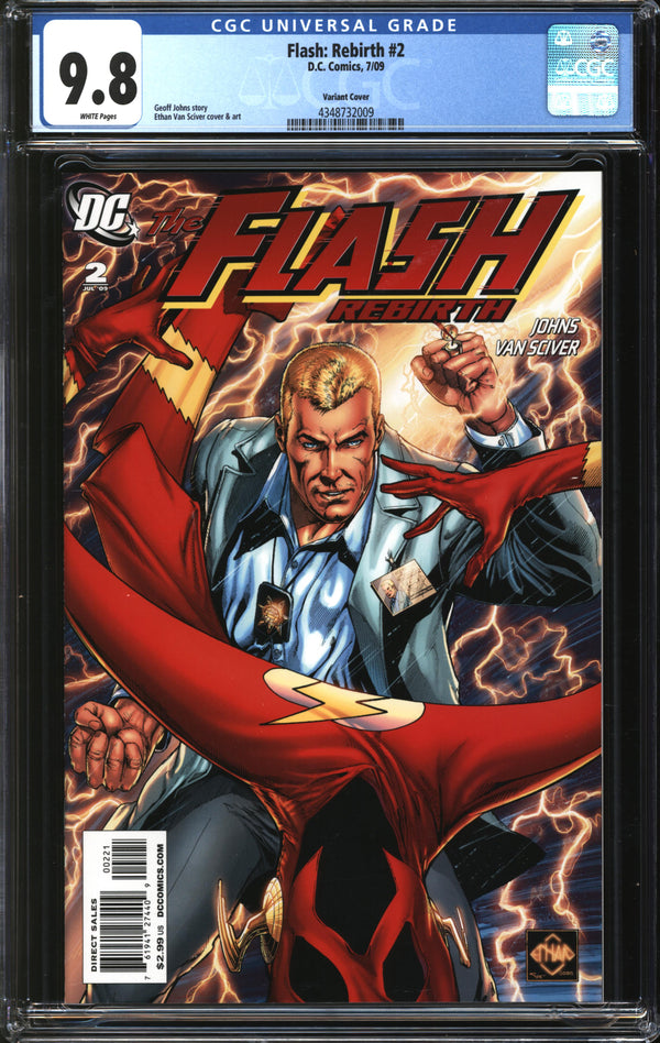 Flash: Rebirth (2009) #2 Variant Cover CGC 9.8 NM/MT