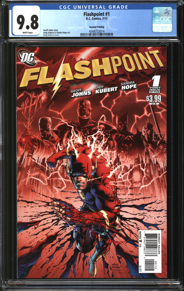 Flashpoint (2011) #1 Second Printing CGC 9.8 NM/MT