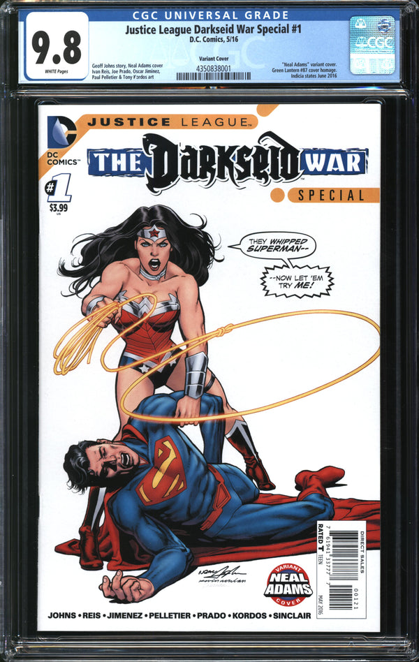 Justice League Darkseid War Special (2016) #1 Neal Adams Variant CGC 9.8 NM/MT