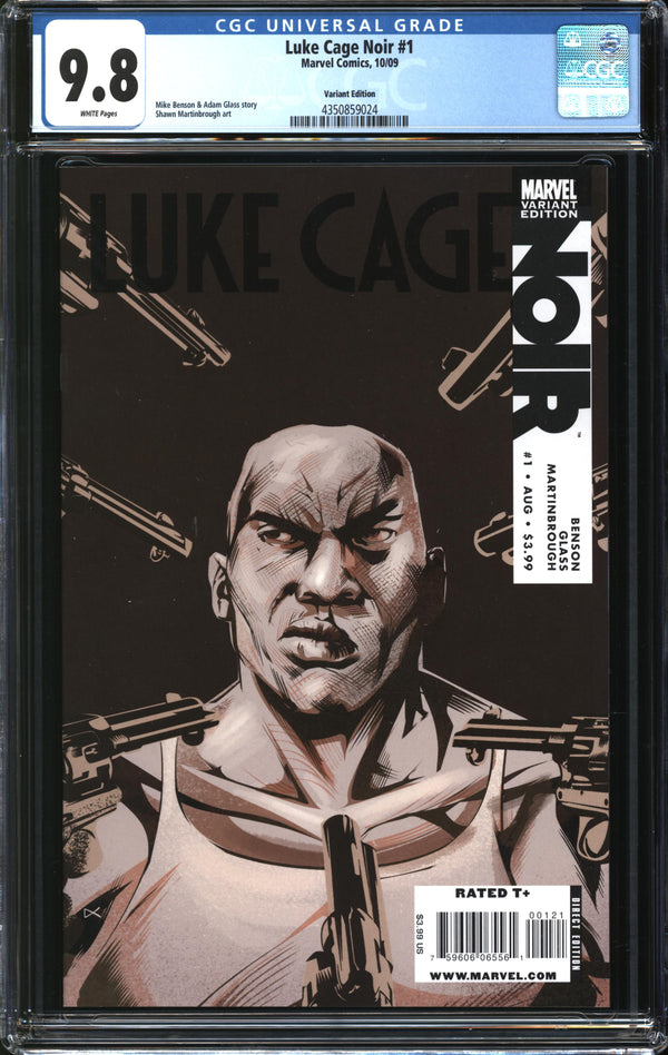 Luke Cage Noir (2009) #1 Variant Cover CGC 9.8 NM/MT