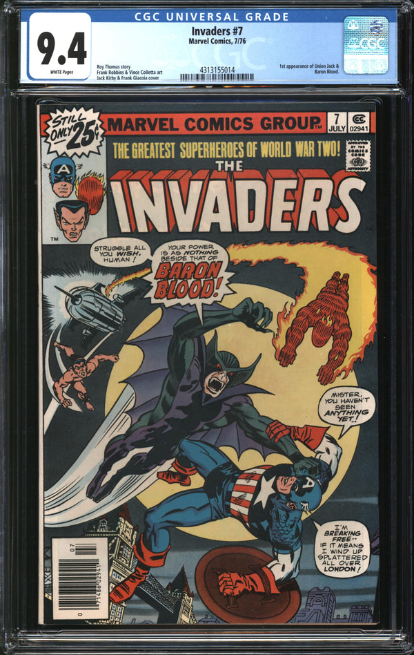 Invaders (1975) # 7 CGC 9.4 NM