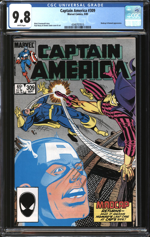 Captain America (1968) #309 CGC 9.8 NM/MT
